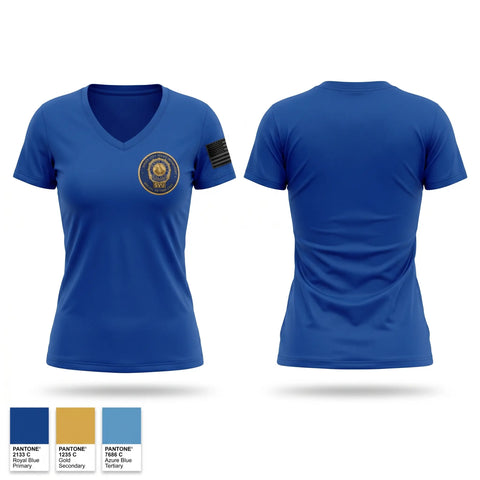 Womens Short Sleeve Vneck Shirt, Jersey City Police Department Special Victims Unit, Police, Teamtime, Team time, sublimation, custom sports apparel, team uniforms, spirit wear, spiritwear, sports uniforms, custom shirts, team store, custom team store, fundraiser sports, apparel fundraiser