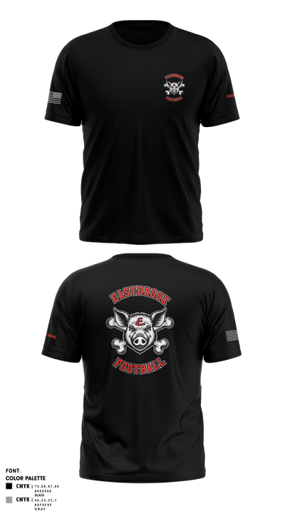 Eastbrook Football 93243823 Short Sleeve Performance Shirt - 5