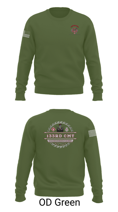 133rd Construction Management Team 6811495 Crew Neck Sweatshirt - 45