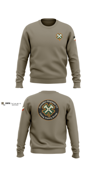 Crew Neck Sweatshirt, GR211 Living History Group, , Teamtime, Team time, sublimation, custom sports apparel, team uniforms, spirit wear, spiritwear, sports uniforms, custom shirts, team store, custom team store, fundraiser sports, apparel fundraiser