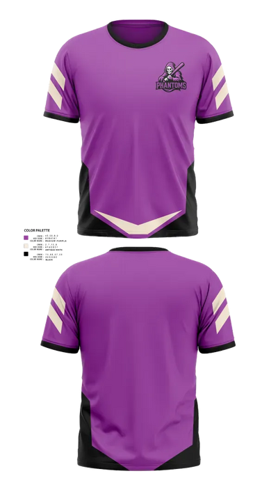 Clarksville Phantoms 31101002 Short Sleeve Performance Shirt - 21