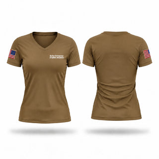 Womens Short Sleeve Vneck Shirt, Echo Company 3-126th Aviation, National Guard, Teamtime, Team time, sublimation, custom sports apparel, team uniforms, spirit wear, spiritwear, sports uniforms, custom shirts, team store, custom team store, fundraiser sports, apparel fundraiser