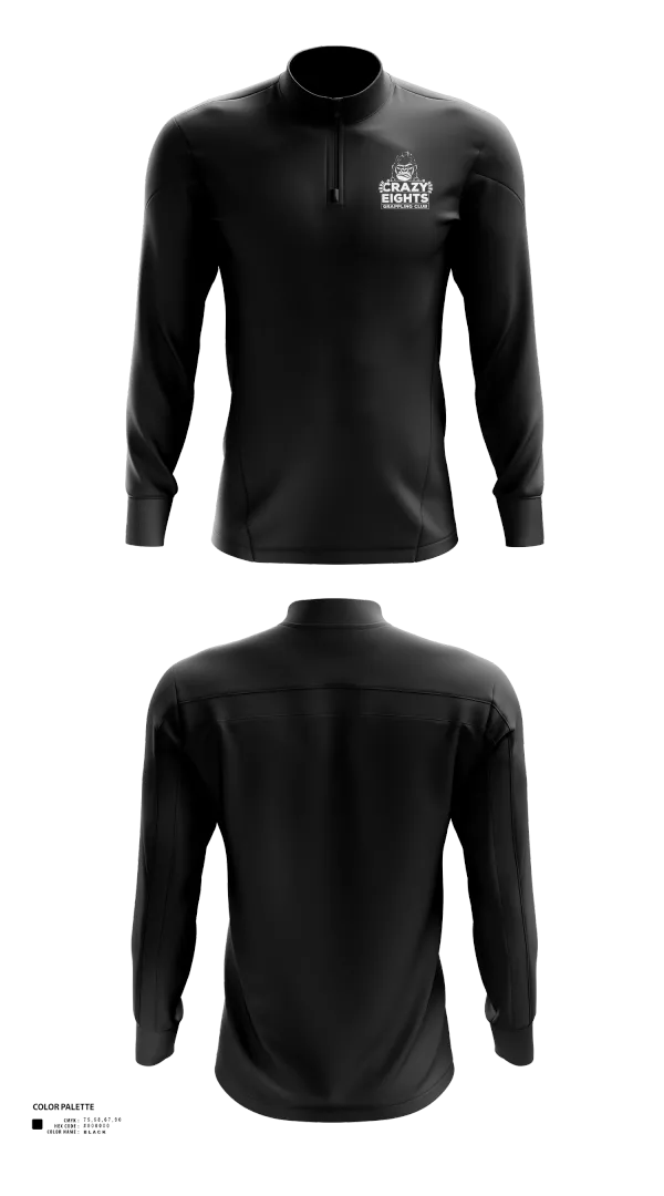 Quarter Zip Jacket, Crazy Eights Grappling Club, Wrestling, Teamtime, Team time, sublimation, custom sports apparel, team uniforms, spirit wear, spiritwear, sports uniforms, custom shirts, team store, custom team store, fundraiser sports, apparel fundraiser