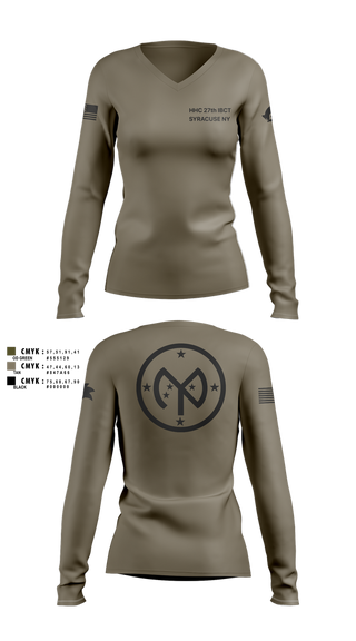 Womens Long Sleeve Vneck Shirt, 27 IBCT, , Teamtime, Team time, sublimation, custom sports apparel, team uniforms, spirit wear, spiritwear, sports uniforms, custom shirts, team store, custom team store, fundraiser sports, apparel fundraiser