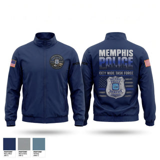 Windbreaker, Memphis Police Department City Wide Task Force, Police, Teamtime, Team time, sublimation, custom sports apparel, team uniforms, spirit wear, spiritwear, sports uniforms, custom shirts, team store, custom team store, fundraiser sports, apparel fundraiser
