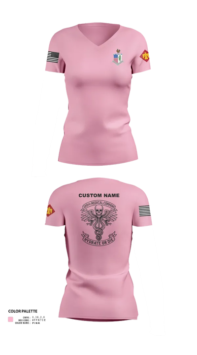 120TH MCAS 53428597 Women's Short Sleeve V-neck Shirt - 120