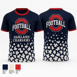 Short Sleeve Performance Shirt, Oakland Chargers, , Teamtime, Team time, sublimation, custom sports apparel, team uniforms, spirit wear, spiritwear, sports uniforms, custom shirts, team store, custom team store, fundraiser sports, apparel fundraiser