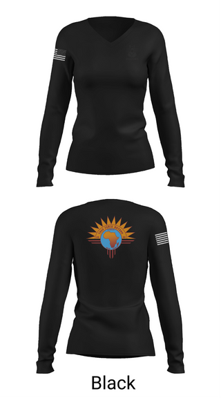 Womens Long Sleeve Vneck Shirt, TF BATAAN S1, Army, Teamtime, Team time, sublimation, custom sports apparel, team uniforms, spirit wear, spiritwear, sports uniforms, custom shirts, team store, custom team store, fundraiser sports, apparel fundraiser