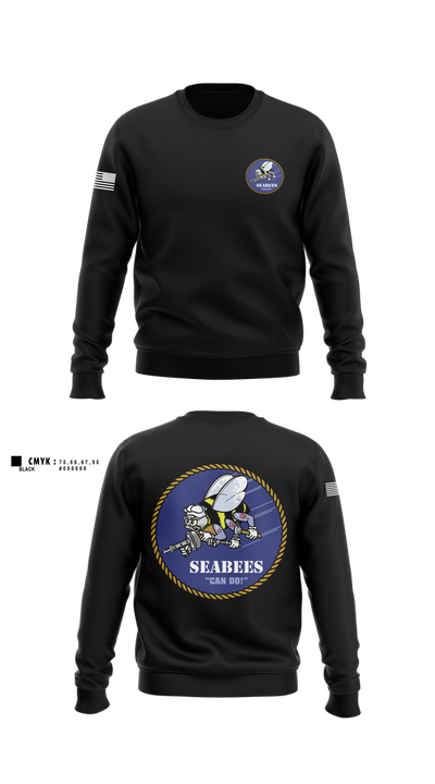 Seabees 38921664 Crew Neck Sweatshirt - 1