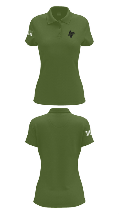 QCStunts 97829052 Women's Short Sleeve Performance Polo  - 25