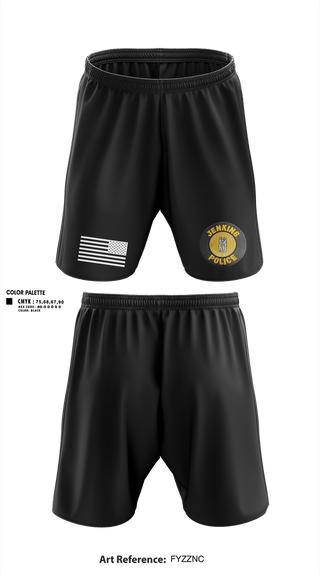 Athletic Shorts With Pockets, Jenkins police department, Police, Teamtime, Team time, sublimation, custom sports apparel, team uniforms, spirit wear, spiritwear, sports uniforms, custom shirts, team store, custom team store, fundraiser sports, apparel fundraiser