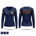 Nez Perce County Fire 77745161 Women's Long Sleeve V-neck Shirt - 1