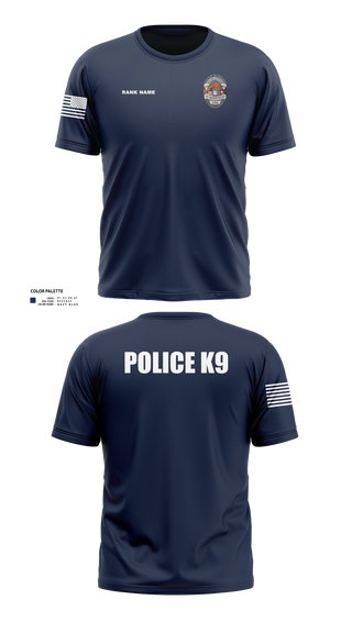 Short Sleeve Performance Shirt, St George Police K9, Police, Teamtime, Team time, sublimation, custom sports apparel, team uniforms, spirit wear, spiritwear, sports uniforms, custom shirts, team store, custom team store, fundraiser sports, apparel fundraiser