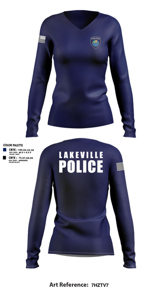 Womens Long Sleeve Vneck Shirt, Lakeville Police Department, , Teamtime, Team time, sublimation, custom sports apparel, team uniforms, spirit wear, spiritwear, sports uniforms, custom shirts, team store, custom team store, fundraiser sports, apparel fundraiser