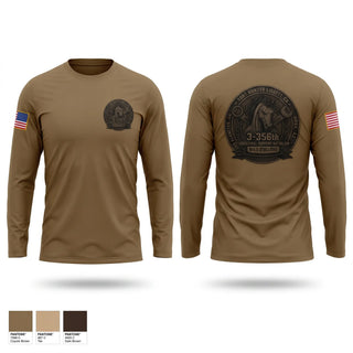 Long Sleeve Performance Shirt, 3-356 LSB (Wild Stallions), Army, Teamtime, Team time, sublimation, custom sports apparel, team uniforms, spirit wear, spiritwear, sports uniforms, custom shirts, team store, custom team store, fundraiser sports, apparel fundraiser