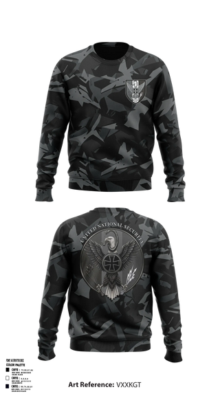 Crew Neck Sweatshirt, United National Security, Police, Teamtime, Team time, sublimation, custom sports apparel, team uniforms, spirit wear, spiritwear, sports uniforms, custom shirts, team store, custom team store, fundraiser sports, apparel fundraiser