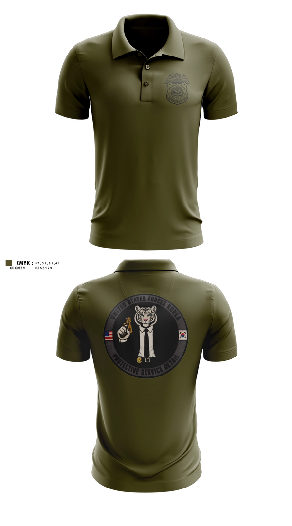 Short Sleeve Performance Polo, USFK PSD, Army, Teamtime, Team time, sublimation, custom sports apparel, team uniforms, spirit wear, spiritwear, sports uniforms, custom shirts, team store, custom team store, fundraiser sports, apparel fundraiser