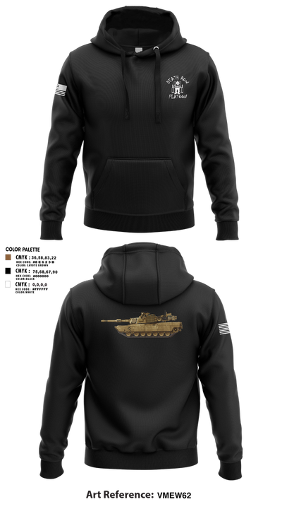 Death Row Platoon, Tomahawk Troop, 5/4 CAV, 2ABCT, 1ID 66483153 Hoodie - 3
