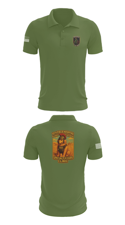SCC 10th Field Hospital 86139824 Short Sleeve Performance Polo - 47