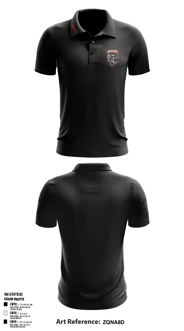 Short Sleeve Performance Polo, 2-10 AHB Knighthawks, Spirit Store, Teamtime, Team time, sublimation, custom sports apparel, team uniforms, spirit wear, spiritwear, sports uniforms, custom shirts, team store, custom team store, fundraiser sports, apparel fundraiser