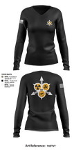 51st WMD-CST 58397941 Women's Long Sleeve V-neck Shirt - 3