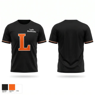 Short Sleeve Performance Shirt, Leslie Blackhawks, Wrestling, Teamtime, Team time, sublimation, custom sports apparel, team uniforms, spirit wear, spiritwear, sports uniforms, custom shirts, team store, custom team store, fundraiser sports, apparel fundraiser