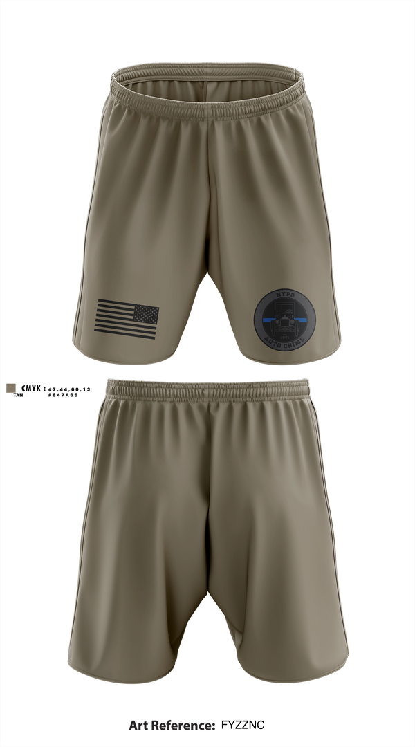 Athletic Shorts With Pockets, NYPD Auto Crime, Police, Teamtime, Team time, sublimation, custom sports apparel, team uniforms, spirit wear, spiritwear, sports uniforms, custom shirts, team store, custom team store, fundraiser sports, apparel fundraiser