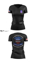 Mountaineer Chapter Adjutant General Regimental Association 84539798 Women's Short Sleeve V-neck Shirt - 3