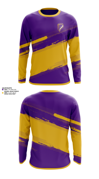 Purvis Middle School Cheer 52252572 Long Sleeve Performance Shirt 1