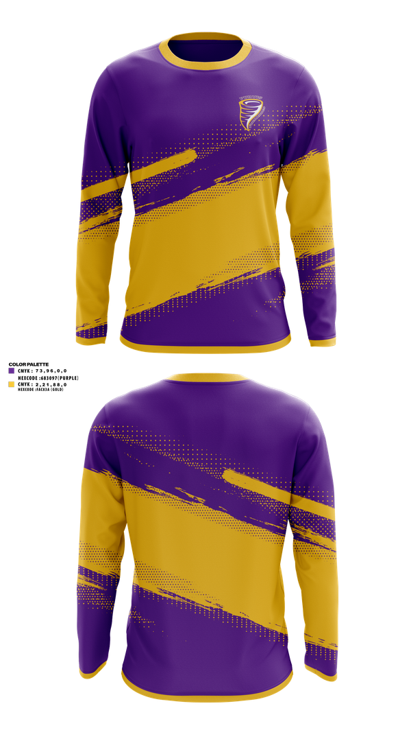Long Sleeve Performance Shirt, Purvis Middle School Cheer, Cheer, Teamtime, Team time, sublimation, custom sports apparel, team uniforms, spirit wear, spiritwear, sports uniforms, custom shirts, team store, custom team store, fundraiser sports, apparel fundraiser