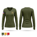 Woodward County Sheriff’s Office Women's Long Sleeve V-neck Shirt - 1