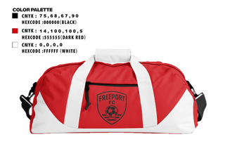 Duffle Bag, Freeport FC, Men's Soccer, Teamtime, Team time, sublimation, custom sports apparel, team uniforms, spirit wear, spiritwear, sports uniforms, custom shirts, team store, custom team store, fundraiser sports, apparel fundraiser