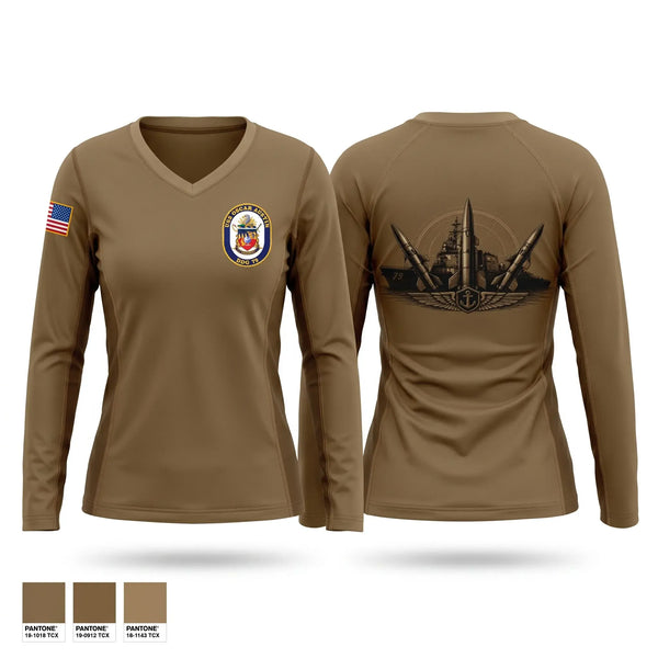Womens Long Sleeve Vneck Shirt, Oscar Austin, Navy, Teamtime, Team time, sublimation, custom sports apparel, team uniforms, spirit wear, spiritwear, sports uniforms, custom shirts, team store, custom team store, fundraiser sports, apparel fundraiser