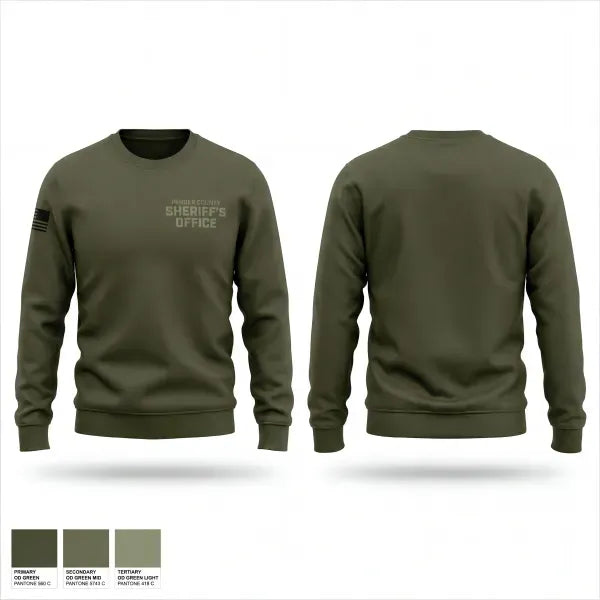 Crew Neck Sweatshirt, Pender County Sheriff’s Office, Police, Teamtime, Team time, sublimation, custom sports apparel, team uniforms, spirit wear, spiritwear, sports uniforms, custom shirts, team store, custom team store, fundraiser sports, apparel fundraiser