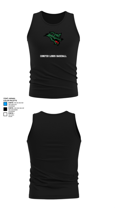 Conifer Lobos Baseball 33151461 Tank Top - 32