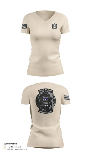 Womens Short Sleeve Vneck Shirt, 4th Precinct, Police, Teamtime, Team time, sublimation, custom sports apparel, team uniforms, spirit wear, spiritwear, sports uniforms, custom shirts, team store, custom team store, fundraiser sports, apparel fundraiser