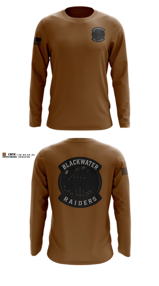 Long Sleeve Performance Shirt, Blackwater Raiders Airsoft, Marines, Teamtime, Team time, sublimation, custom sports apparel, team uniforms, spirit wear, spiritwear, sports uniforms, custom shirts, team store, custom team store, fundraiser sports, apparel fundraiser