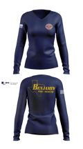 Benjamin Fire Department 83965457 Women's Long Sleeve V-neck Shirt - 100