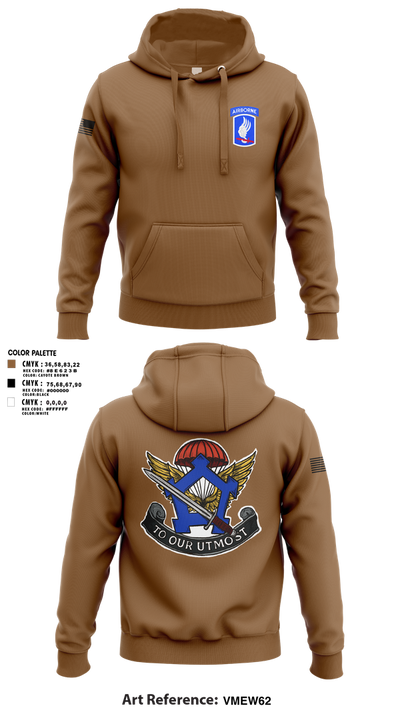 HHC, Brigade Support Battalion 173D IBCT(A) 58990050 Hoodie - 1