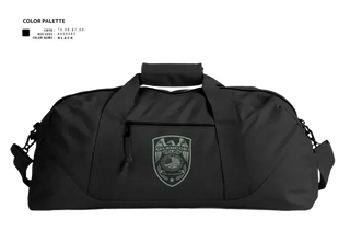 Duffle Bag, Glencoe Investigations, Police, Teamtime, Team time, sublimation, custom sports apparel, team uniforms, spirit wear, spiritwear, sports uniforms, custom shirts, team store, custom team store, fundraiser sports, apparel fundraiser