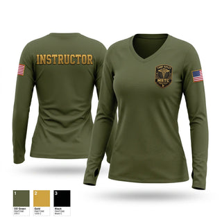 Womens Long Sleeve Vneck Shirt, Camp Ripley MSTC, Army, Teamtime, Team time, sublimation, custom sports apparel, team uniforms, spirit wear, spiritwear, sports uniforms, custom shirts, team store, custom team store, fundraiser sports, apparel fundraiser