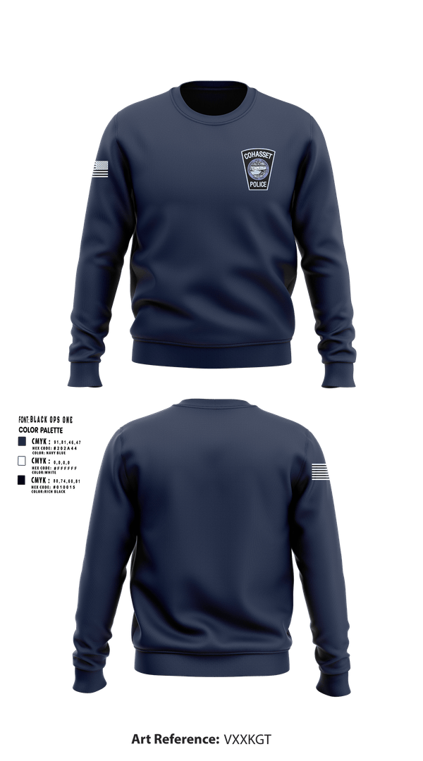Crew Neck Sweatshirt, Cohasset Police, Police, Teamtime, Team time, sublimation, custom sports apparel, team uniforms, spirit wear, spiritwear, sports uniforms, custom shirts, team store, custom team store, fundraiser sports, apparel fundraiser