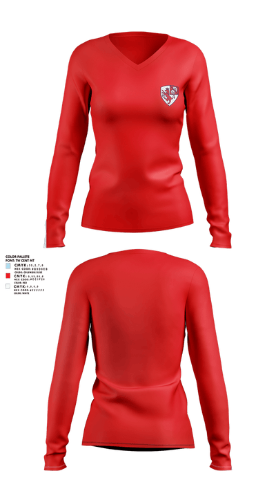 Mark Morris Soccer 10512351 Women's Long Sleeve V-neck Shirt - 5