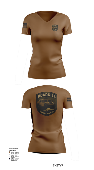 Womens Short Sleeve Vneck Shirt, ROADKILL, , Teamtime, Team time, sublimation, custom sports apparel, team uniforms, spirit wear, spiritwear, sports uniforms, custom shirts, team store, custom team store, fundraiser sports, apparel fundraiser