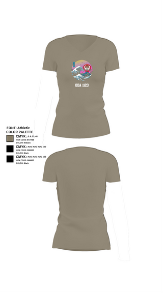 Womens Short Sleeve Vneck Shirt, ODA 1123, , Teamtime, Team time, sublimation, custom sports apparel, team uniforms, spirit wear, spiritwear, sports uniforms, custom shirts, team store, custom team store, fundraiser sports, apparel fundraiser
