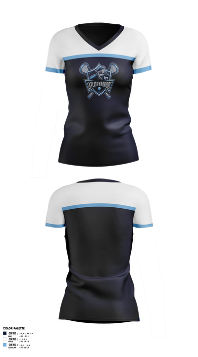 La Plata Warriors 5508321 Women's Short Sleeve V-neck Shirt - 1