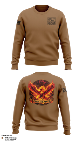 Crew Neck Sweatshirt, Fenix, 1-227 AB, 1 ACB, 1 CD, Army, Teamtime, Team time, sublimation, custom sports apparel, team uniforms, spirit wear, spiritwear, sports uniforms, custom shirts, team store, custom team store, fundraiser sports, apparel fundraiser