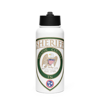 Sheriff 45341556 Stainless Steel Water Bottle with a Straw Lid