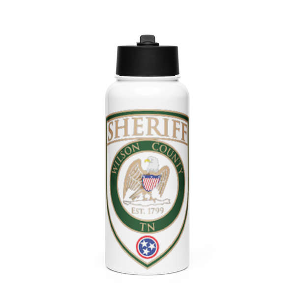 Sheriff 45341556 Stainless Steel Water Bottle with a Straw Lid