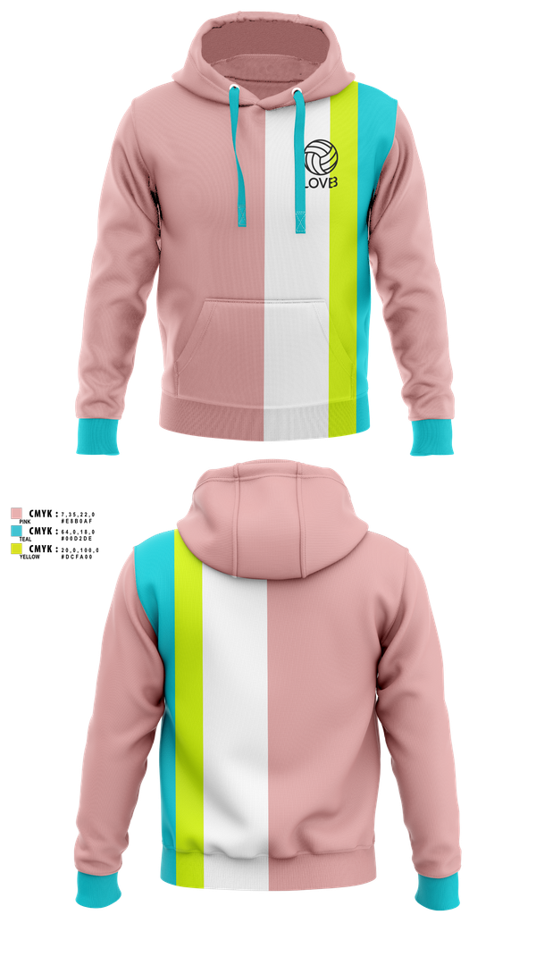 Hoodie, LOVB, Women's Volleyball, Teamtime, Team time, sublimation, custom sports apparel, team uniforms, spirit wear, spiritwear, sports uniforms, custom shirts, team store, custom team store, fundraiser sports, apparel fundraiser
